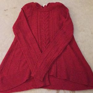 Anthropologie moth soft red swing sweater